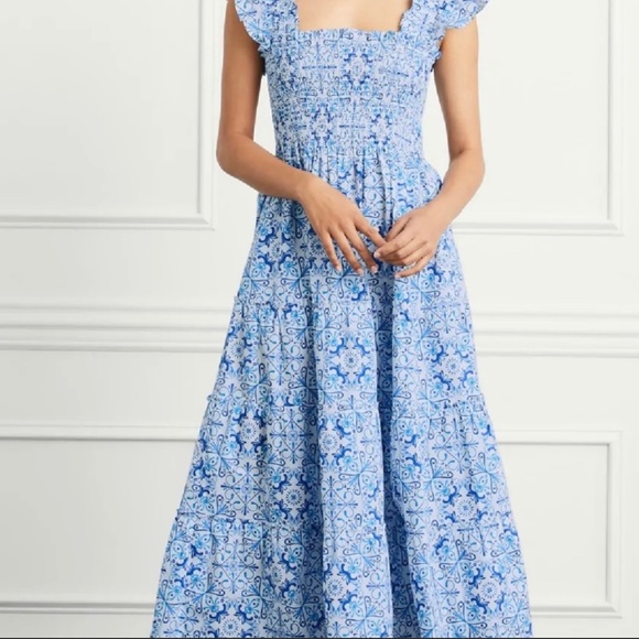 Hill House Dresses Hill House Ellie Nap Dress In Blue Mosaic Nwt